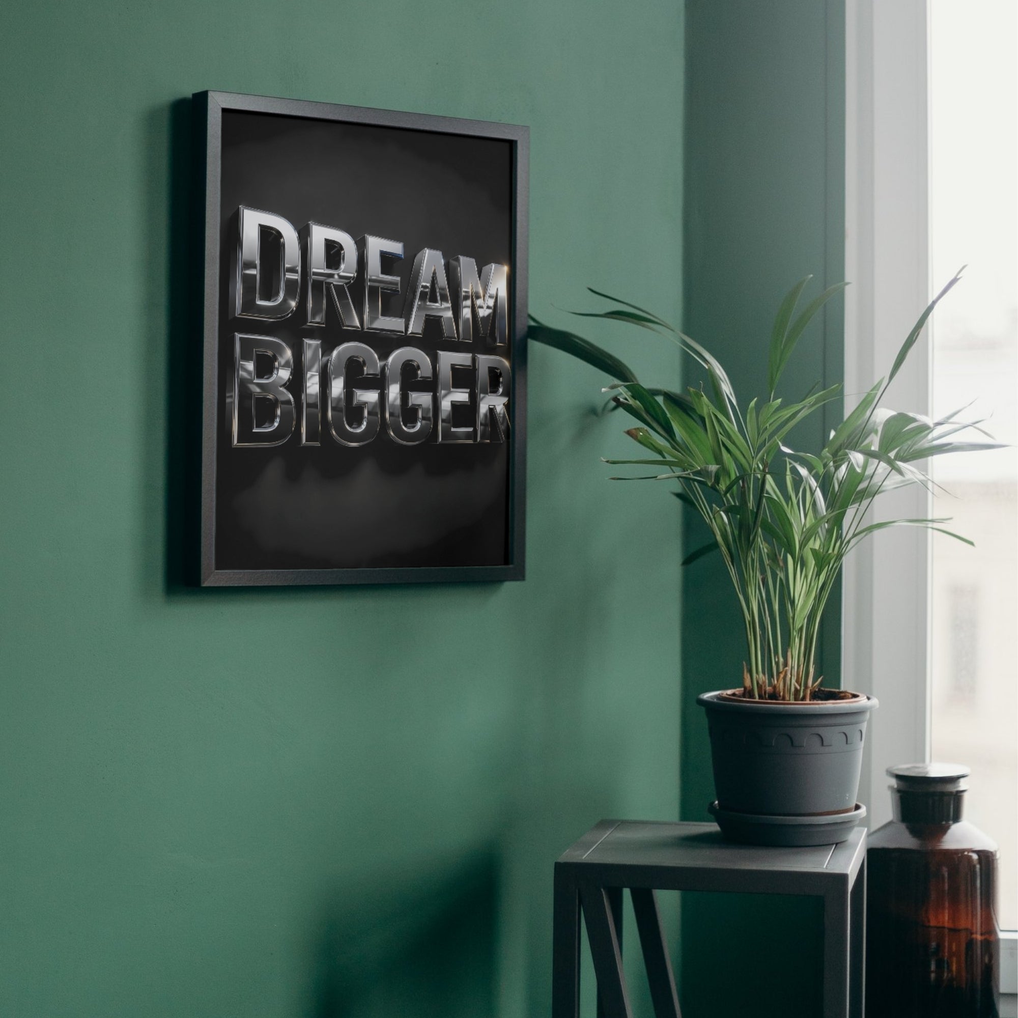 Dream Big Wall Art | Modern Motivational Typography Print