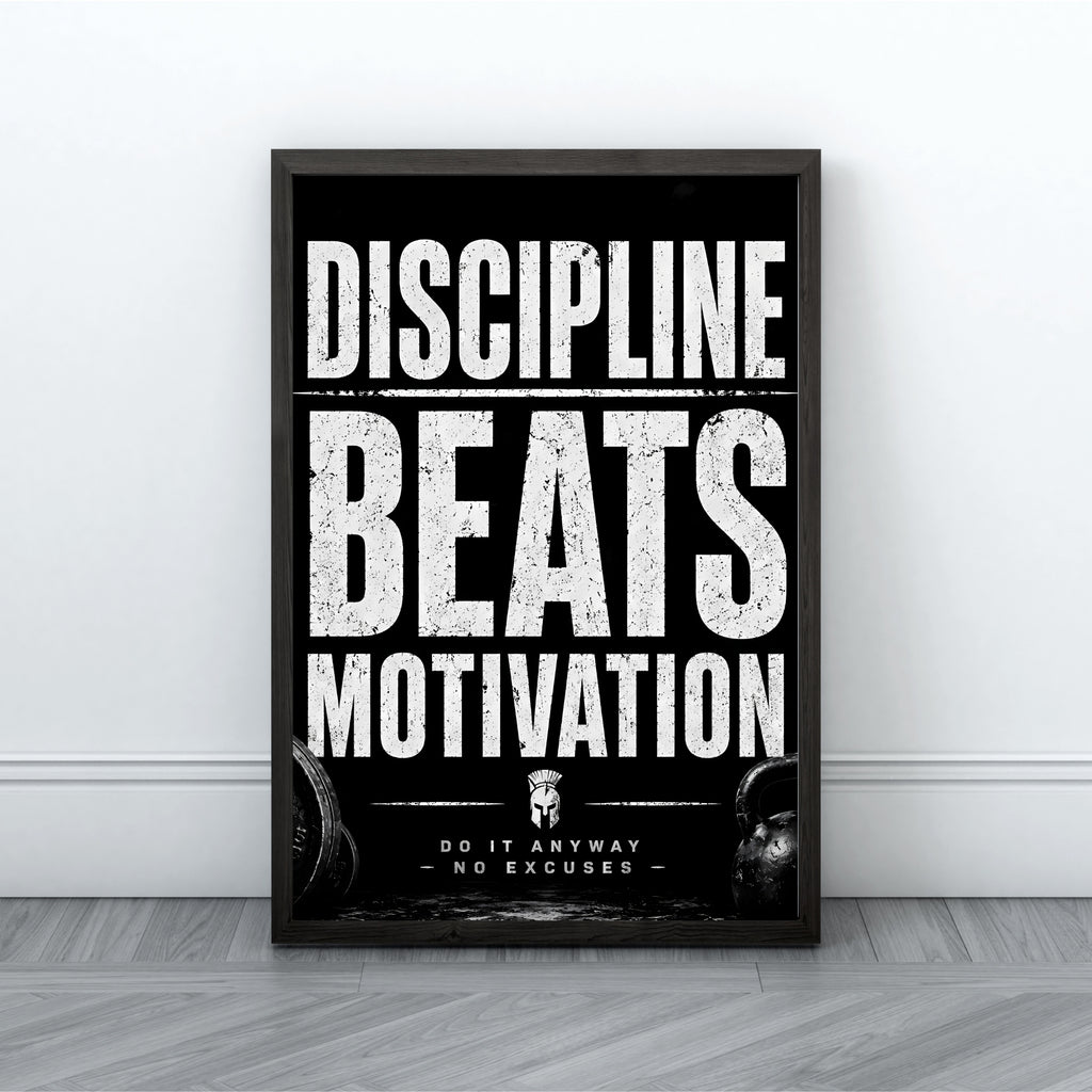 Discipline Quote Wall Art | Motivational Office Print
