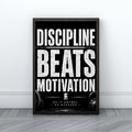 Discipline Quote Wall Art | Motivational Office Print