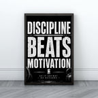 Discipline Quote Wall Art | Motivational Office Print