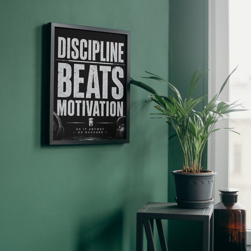 Discipline Quote Wall Art | Motivational Office Print