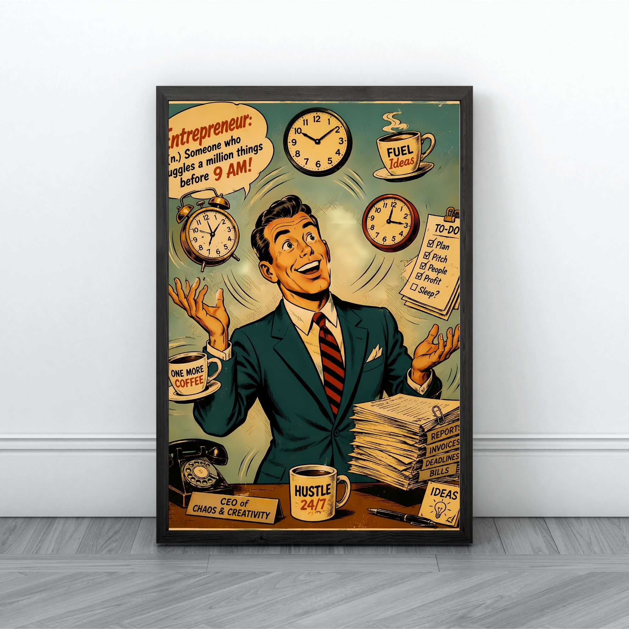 Entrepreneur Wall Art | Business Motivation Quote Print