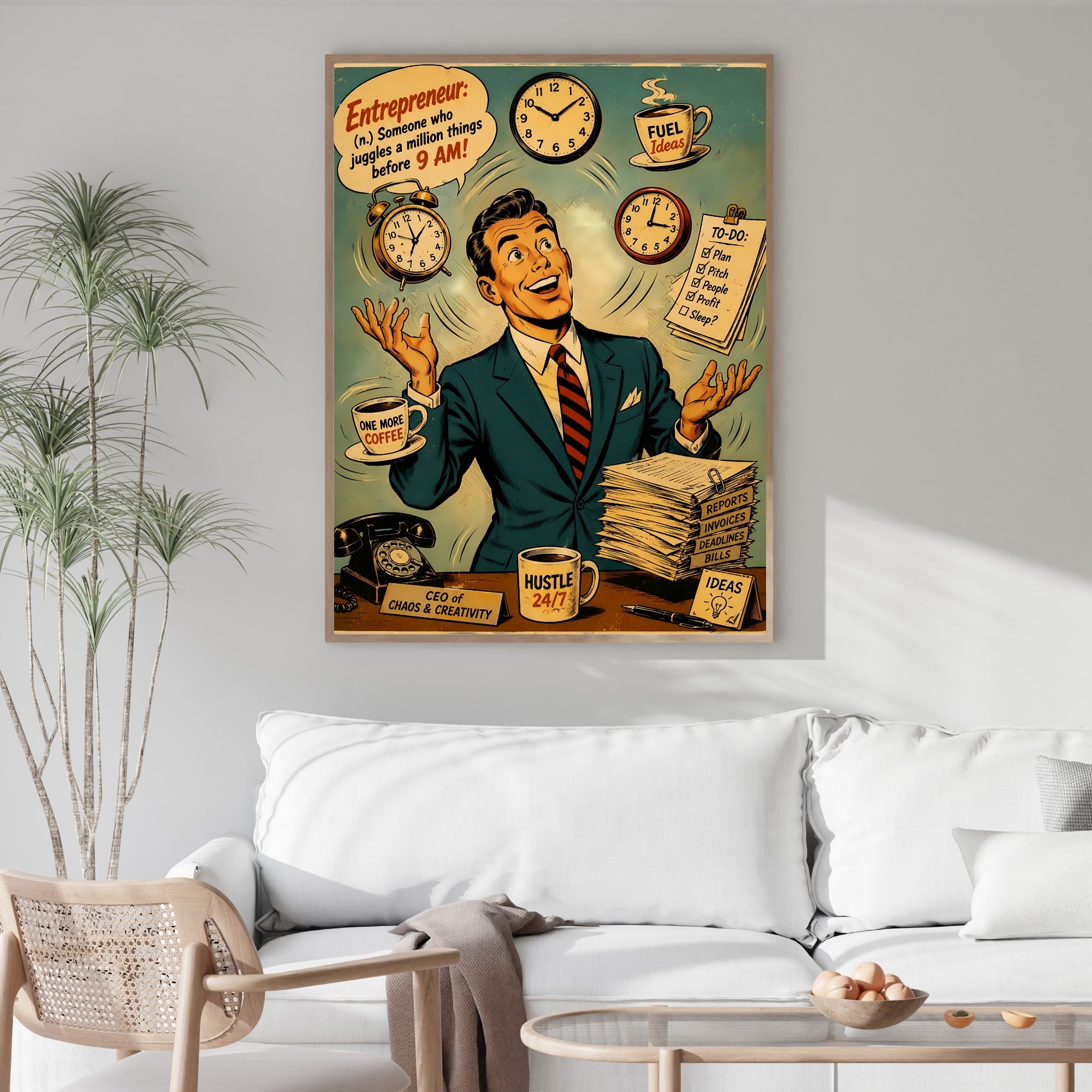 Entrepreneur Wall Art | Business Motivation Quote Print