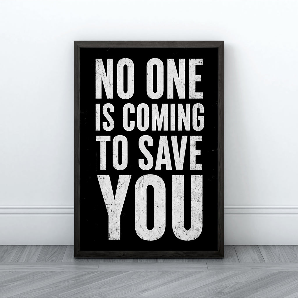 Motivational Quote Wall Art | Success Mindset Typography Print