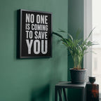 Motivational Quote Wall Art | Success Mindset Typography Print