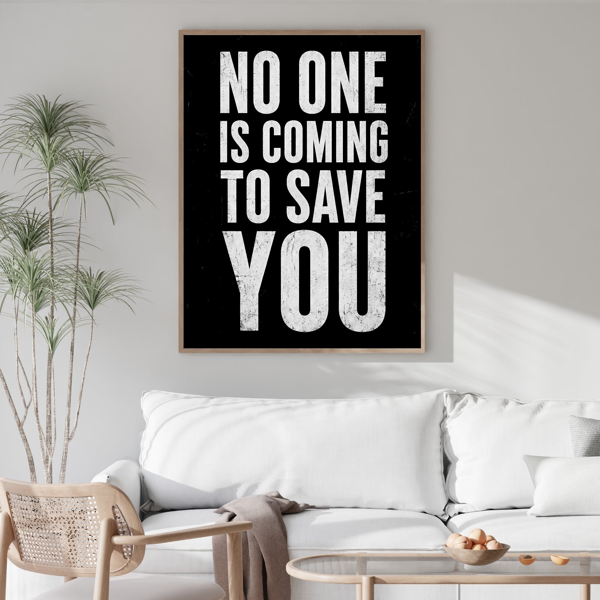 Motivational Quote Wall Art | Success Mindset Typography Print