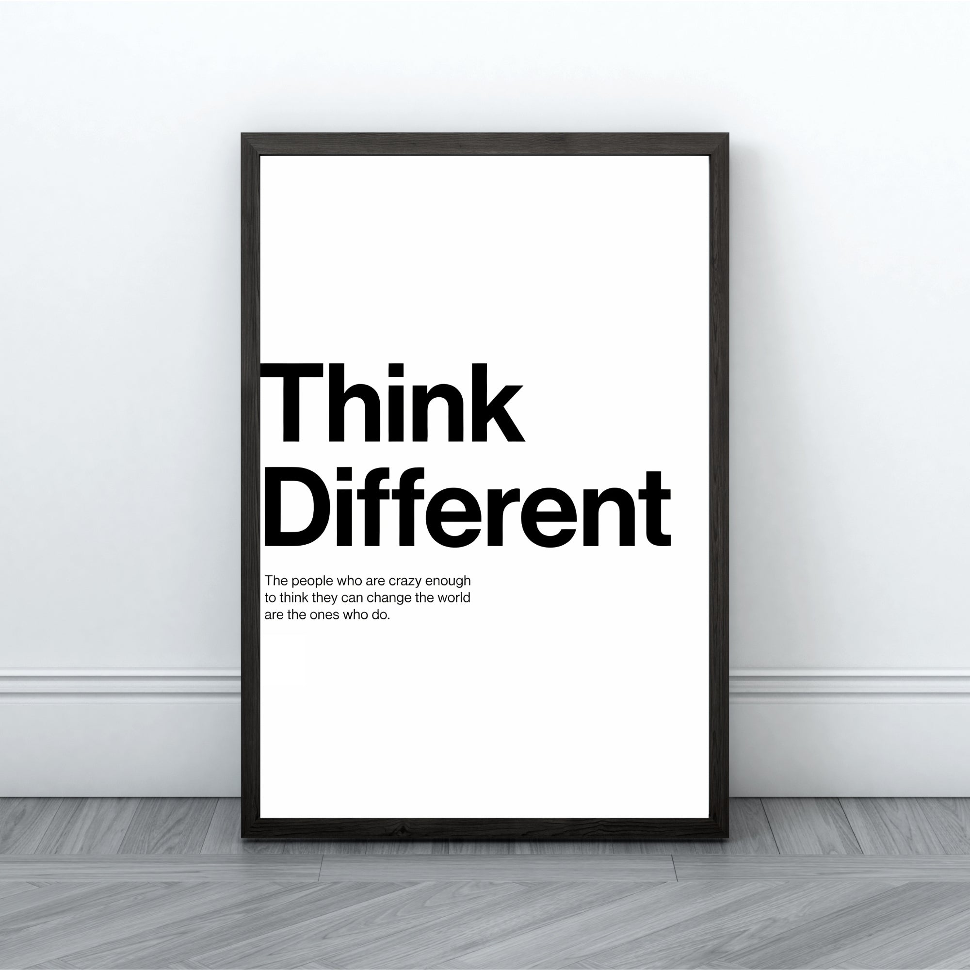 Think Different Wall Art | Inspirational Office Quote Print