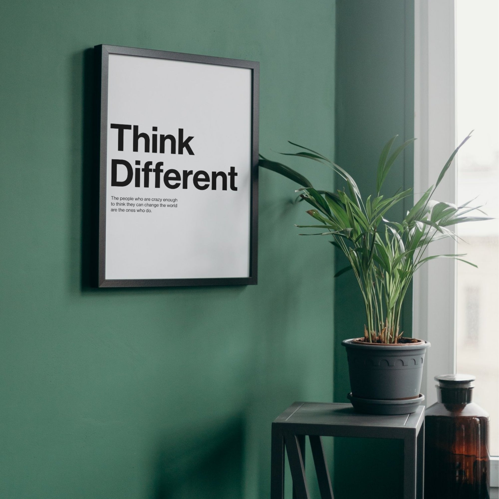 Think Different Wall Art | Inspirational Office Quote Print