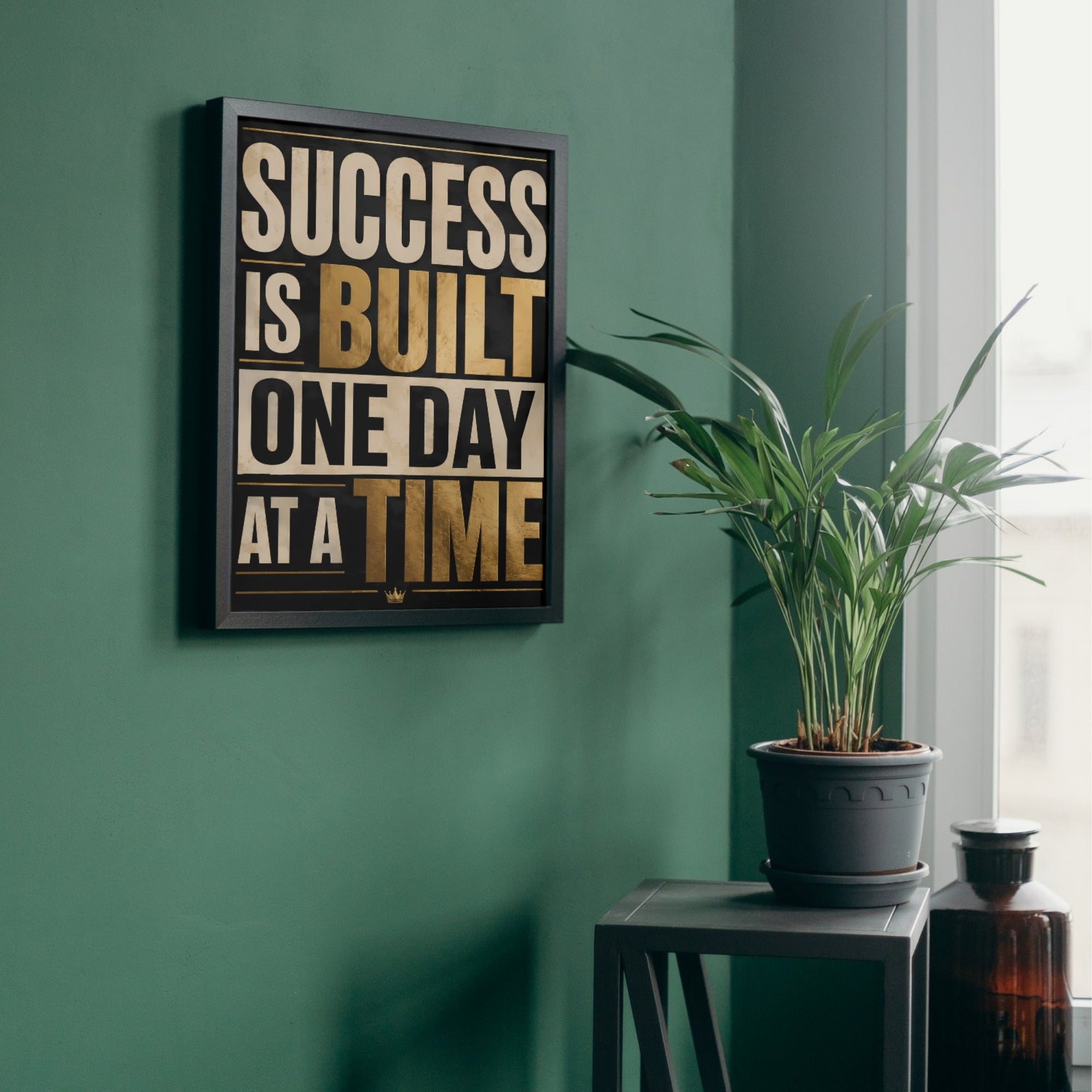 Success Quote Wall Art | Motivational Office Typography Print